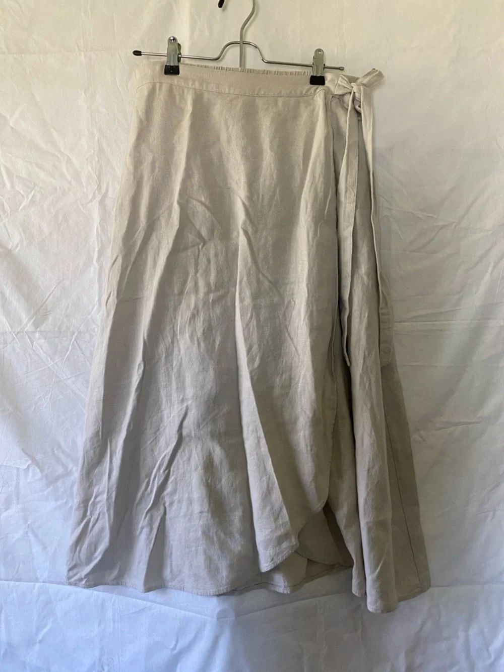 J. Crew Neutral Beige Wrap Maxi Skirt - Picture 1 of 1